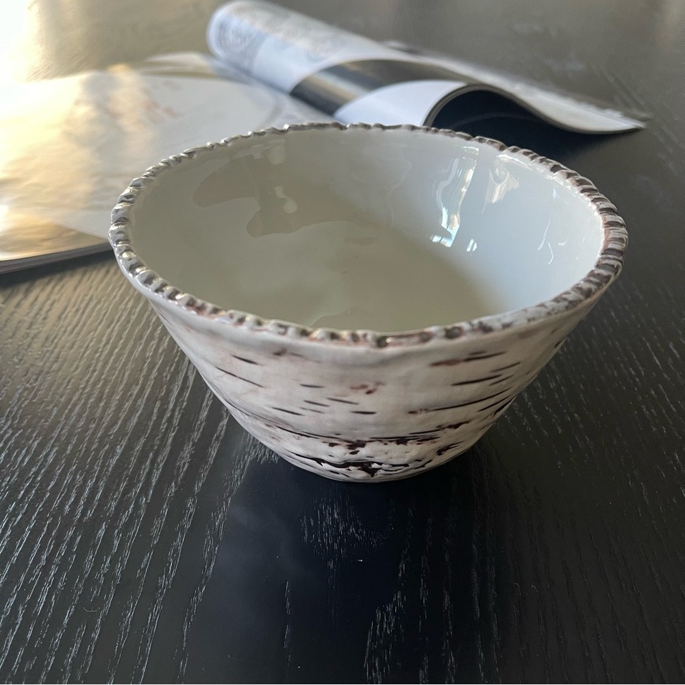 Irregular Magenta Ceramic Porcelain Decorative Cereal Bowl 1 piece